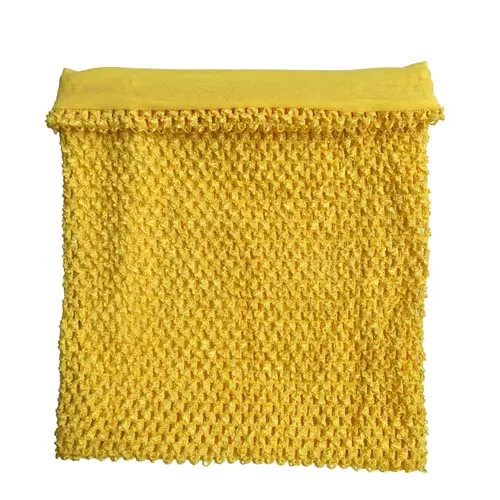 Marigold lined tutu Вязаные крючком топы-пачки с подкладкой 9x10 дюймов, вязаные топы для платьев-пачек, 1 предмет - Цвет: Marigold lined tutu