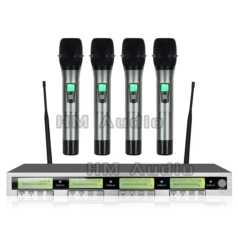 Новый высококачественный профессиональный ручной беспроводной микрофон AWT400 4