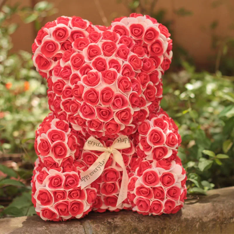 ПЕНА РОЗА bearMulticolor украшение для свадьбы подарок розовый медведь многоцветный