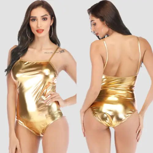 Женский трико обтягивающее платье без рукавов с золотыми блестками | Женская