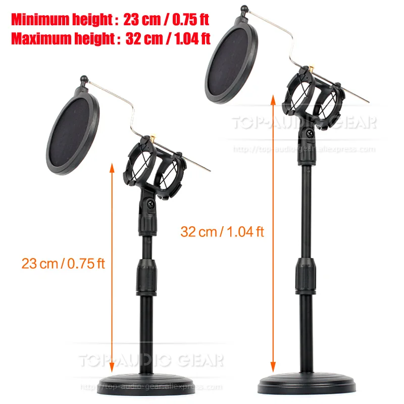 Настольный микрофонный Стенд + ударное крепление поп фильтр для SENNHEISER E614 E91 E 614 914