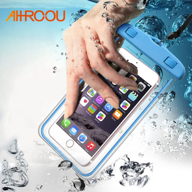AHHROOU Universal Waterproof Case For iPhone X 8 7 6s Plus Cover Pouch Bag Phone Coque | Мобильные телефоны и аксессуары