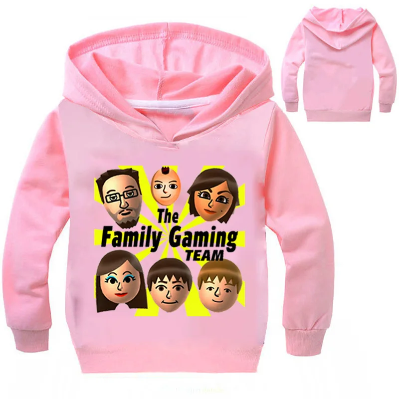 

DLF 2-16Years 2019 Spring The Family Gaming Team Hoodie Kids Toddler Sweatshirt Baby Boy Hoodies Girl Tops Tees Youth Fgtv Teens
