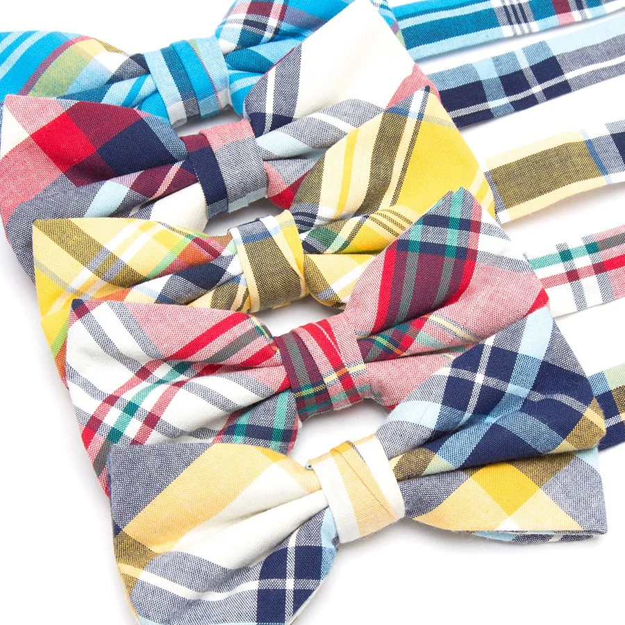 

Men Bow Tie Cotton Stripe Fashion Wedding Party Bowtie for Mens Butterfly Necktie Cravat Man Dress Shirt Gift Male Accessories