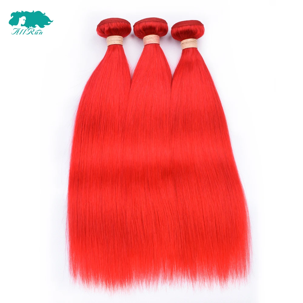 Allrun малазийские прямые волосы переплетения пучки двойной уток 3 пучка