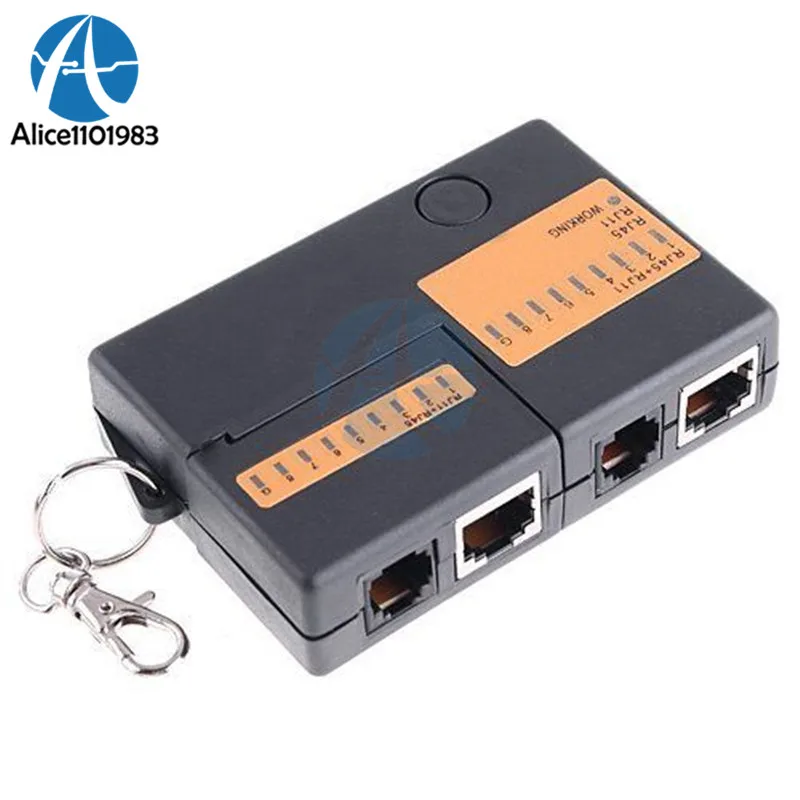 9В Мини Сетевой кабель тестер инструменты RJ45 RJ11 RJ12 сетевой LAN Кабельный с