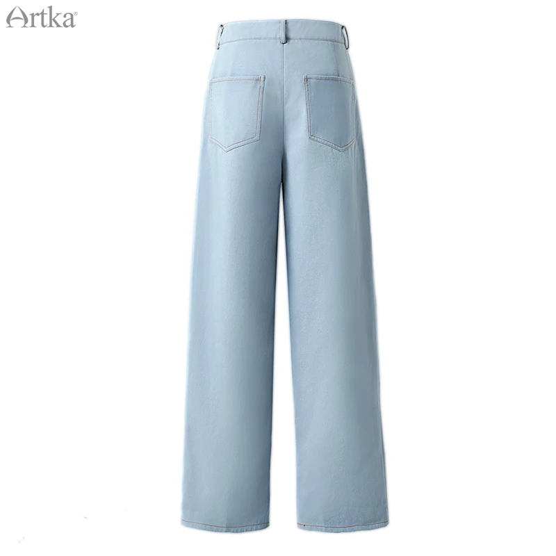 ARTKA 2019 новые осенние зимние женские брюки свободные модные с широкими штанинами