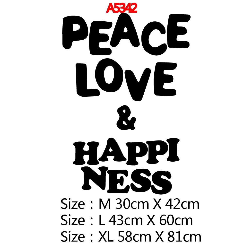 Милая Наклейка на стену Love Peace украшение для дома кухни ресторана обои|Наклейки