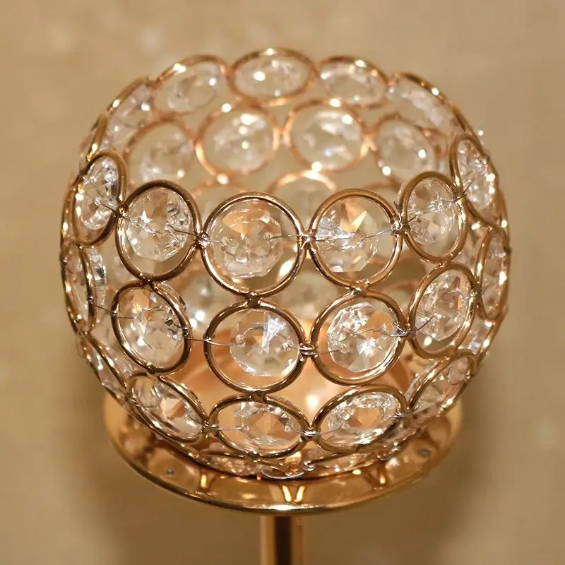 Арахис новый сверкающий K9 Хрустальный Подсвечник рождественский металлический