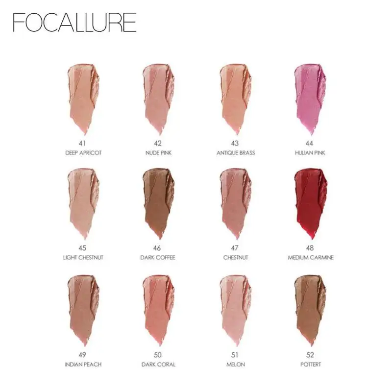 FOCALLURE пикантные Водонепроницаемый матовый блеск для губ Velvet Обнаженная жидкая