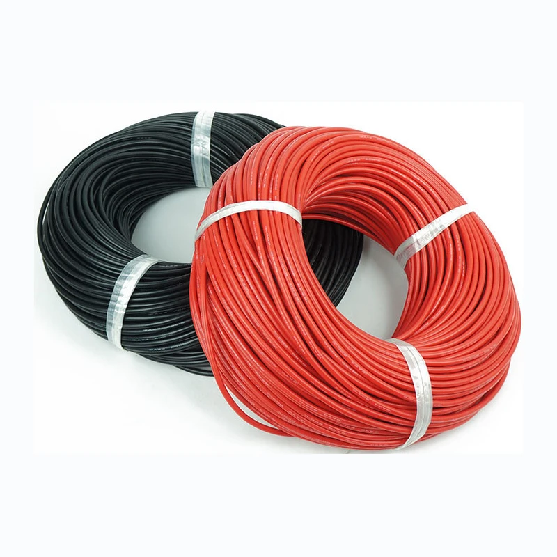 1 метр красный + Черный силиконовый провод 6AWG 7AWG 8AWG 10AWG 12AWG 14AWG 16AWG 18AWG 22AWG