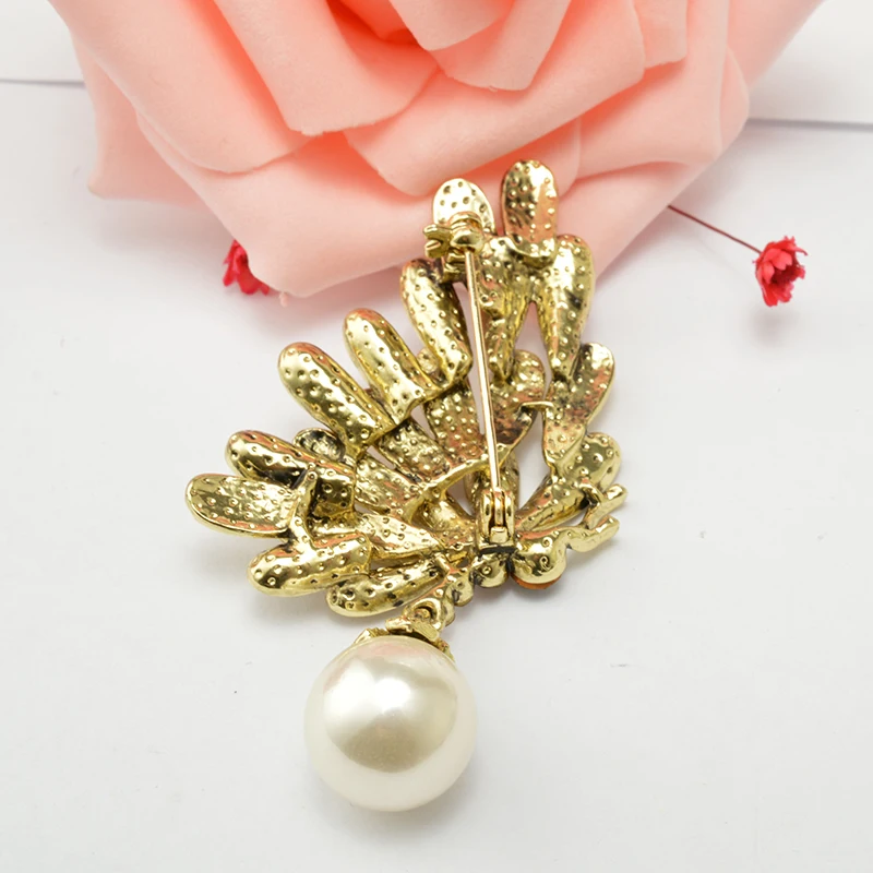 MZC Новое поступление винтажные золотые булавки для брошей женские с имитацией