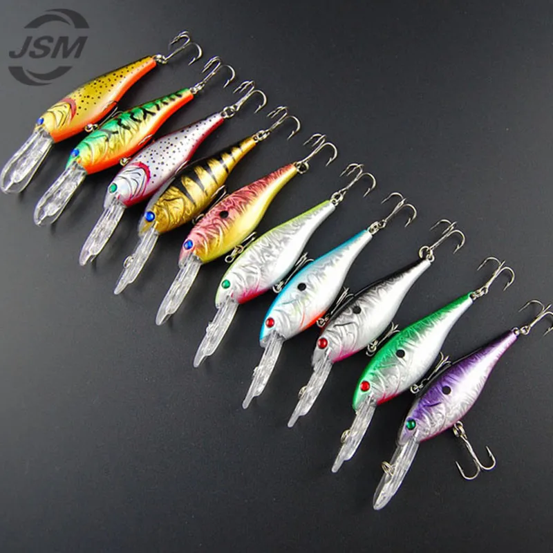 JSM 10 шт. см пластиковая жесткая рыболовная морская приманка ловля окуня щуки