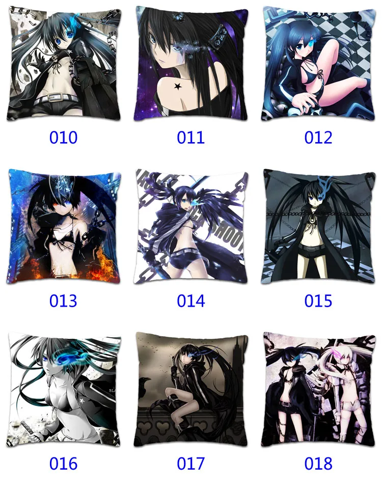 

Новый аниме мультфильм Черный Рок Шутер маленькая Двусторонняя наволочка домашняя наволочка