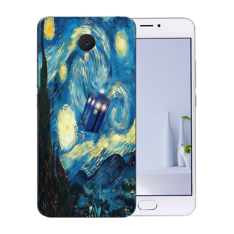 Для Meizu M3 Note чехол Мягкая задняя крышка Ван Гог узор для Blue Charm 3 Чехлы телефона
