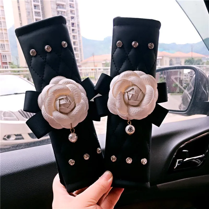 Camellia Женский безопасный автомобильный ремень безопасности Кожаные чехлы с