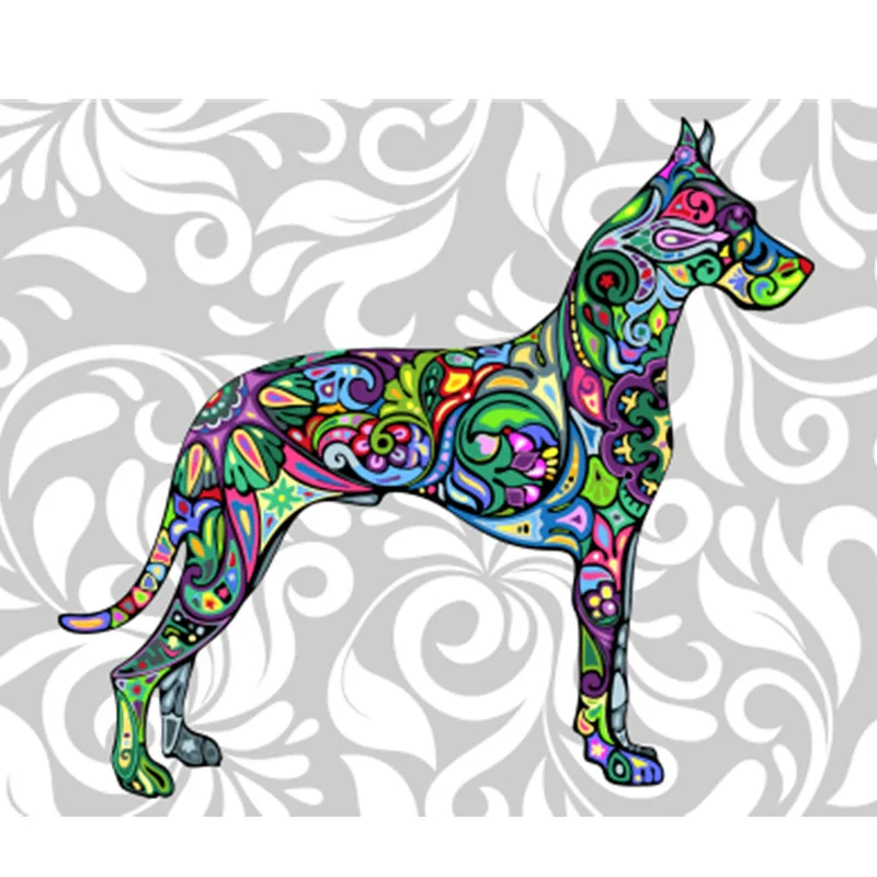 GX21239 DRAWJOY картина в рамке животное кошка DIY картина по номерам Красочная картина домашний декор для гостиной руки Уникальные подарки GX21241 - Цвет: GX21239