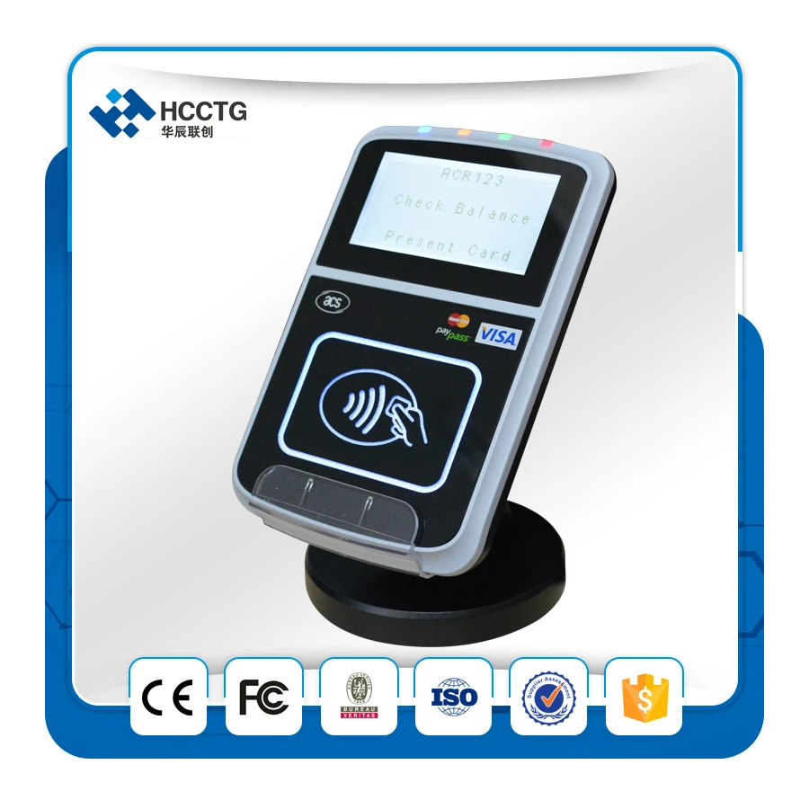 

13.56NHz NFC Reader/writer ACR123U USB Smart Card Reader with LCD