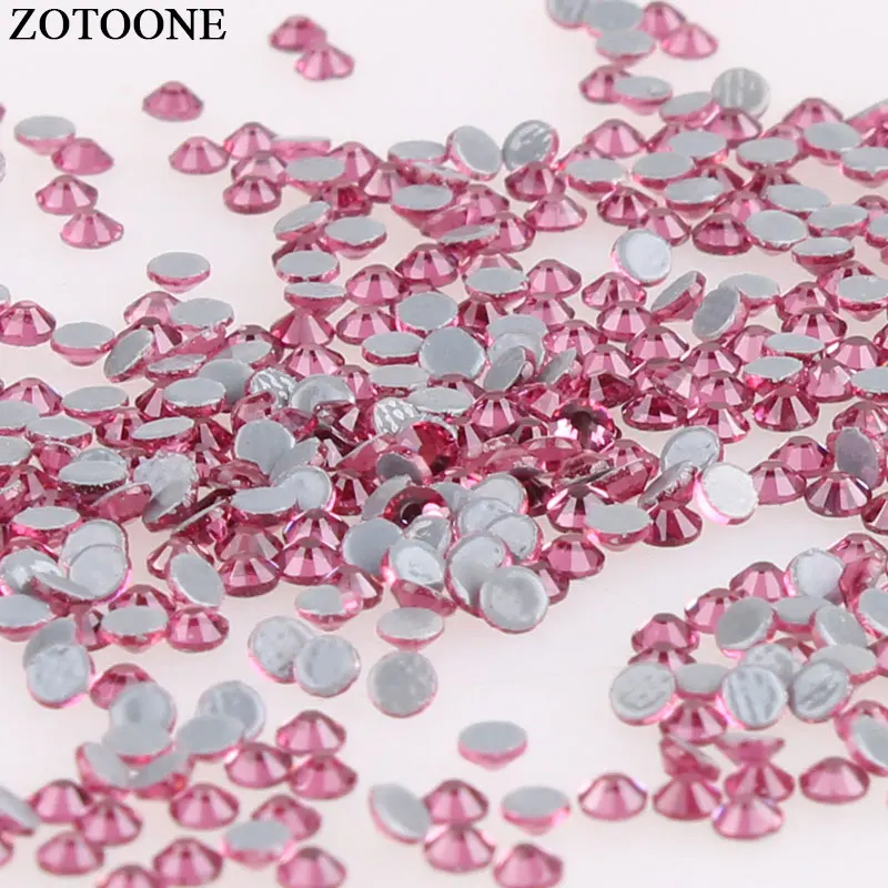 ZOTOONE 1440 шт./лот Red Hot Fix стразами SS6-SS20 клейкие Стразы для одежды высокое качество кристалл Hot сзади Стекло камень E