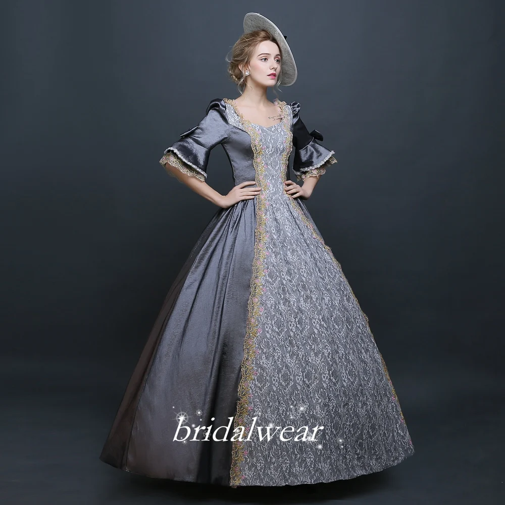 18th Century Royal Court Retro Vintage Clothing Formal Gowns With Sweet-Heart Prom Rococo Victorian |