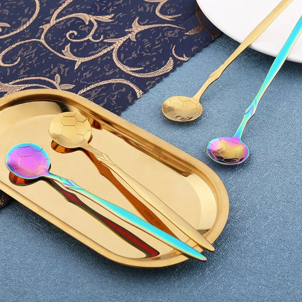 Кофейная ложка из нержавеющей стали для кофе с длинной ручкой мороженого десерта