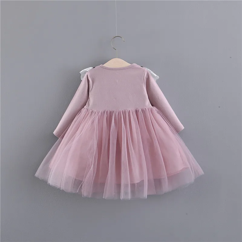 2019 Новое поступление кружевное платье для маленьких девочек весеннее модное с