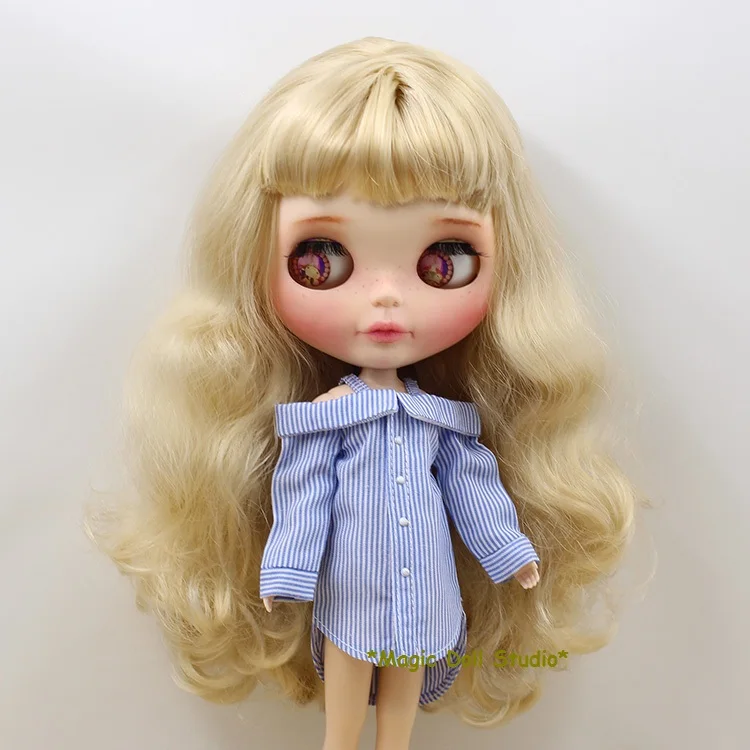 [MG260] Новинка 2018 Бесплатная доставка Neoblythe Doll Одежда # длинная полосатая блузка для