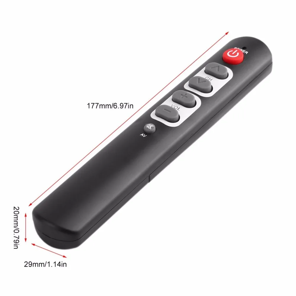Universal 6 Keys Learning Remote Control with Big Buttons smart controller duplicate for TV STB DVD DVB HIFI Newest | Электроника