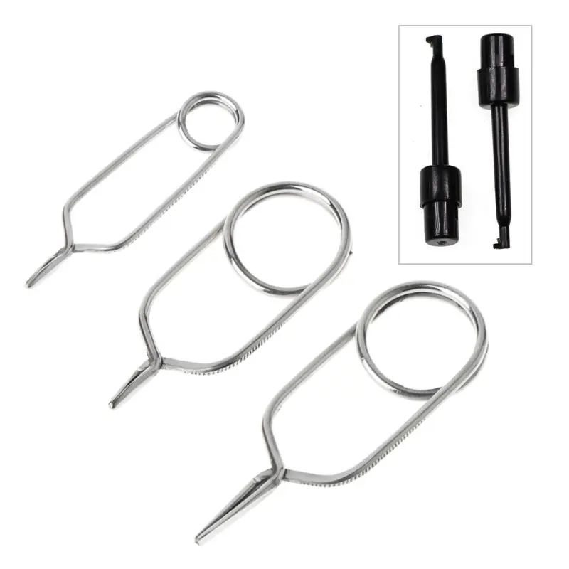 Плоскогубцы из нержавеющей стали и пластика зажимы для перьев скобы Нимфа