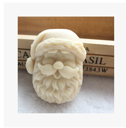 

3D Santa Claus modelling silicon soap mold fondant Cake decoration mold wholesale Handmade soap mold