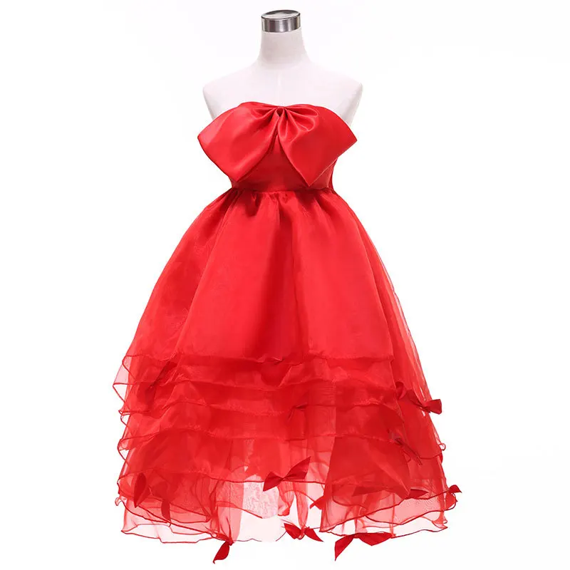 Женское свадебное платье с высокой талией бантом и низкой для беременных|high low