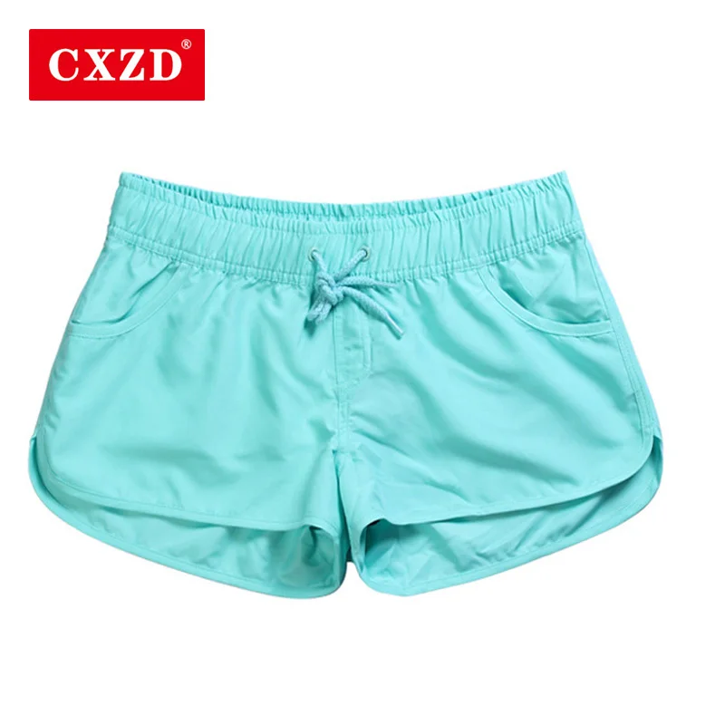 CXZD новые женские шорты для плавания однотонные быстросохнущие пляжная