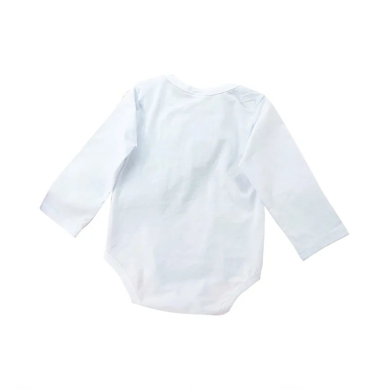 Комплекты одежды для маленьких детей белый комбинезон с принтом Счастливый День