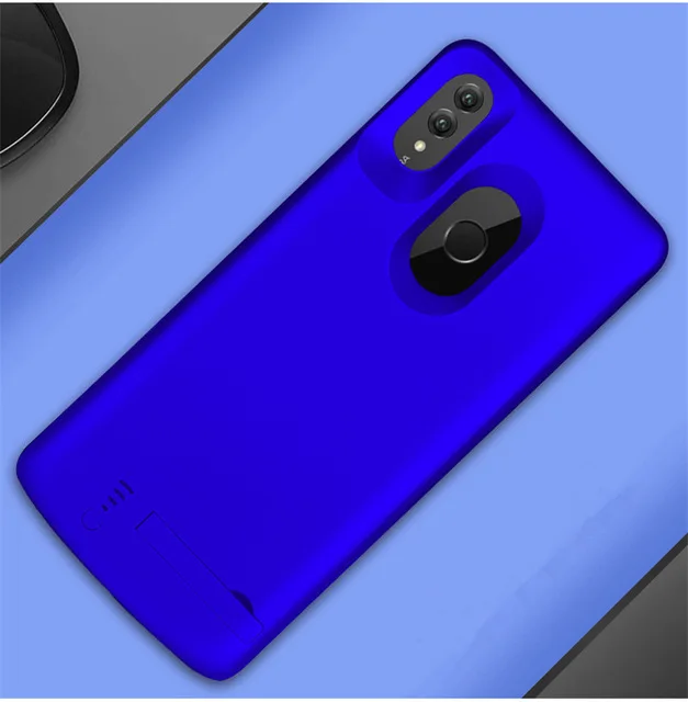 ZKFYS 6000mAh Портативное Ультра тонкое быстрое зарядное устройство для huawei Honor Note 10 чехол для зарядного устройства - Цвет: Синий