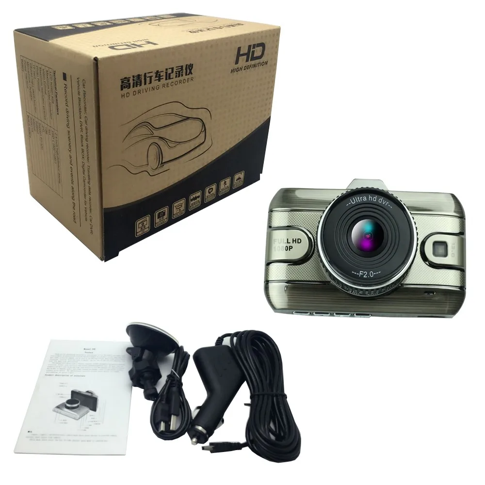 AMPrime 3 &quotАвтомобильные видеорегистраторы Камера Full HD 1080P Dash Cam Регистраторы 170