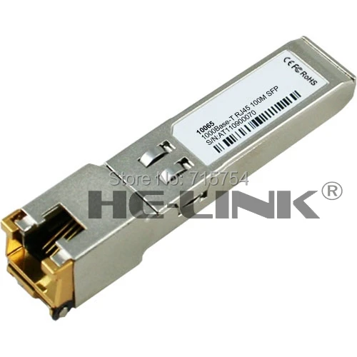 10065-Extreme 100% совместимый 1000Base-T RJ45 медный SFP