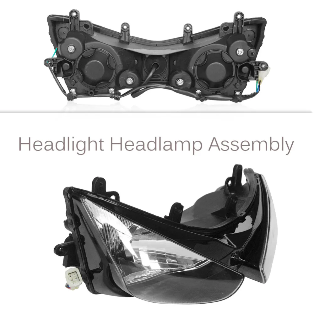 Передняя фара для мотоцикла Kawasaki Ninja ZX6R 2005 2006 ZX-6R ZX636 освещения черный цвет |