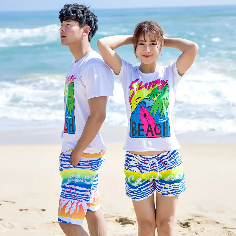 2018 парные пляжные шорты Летние Гавайские модные для влюбленных мужские/wo мужские