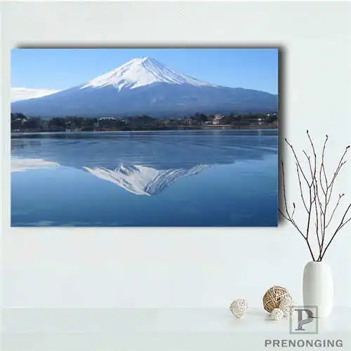 Домашний декор fuji_volcano_горный (1) @ Холст плакат ткань стены печать мульти размер