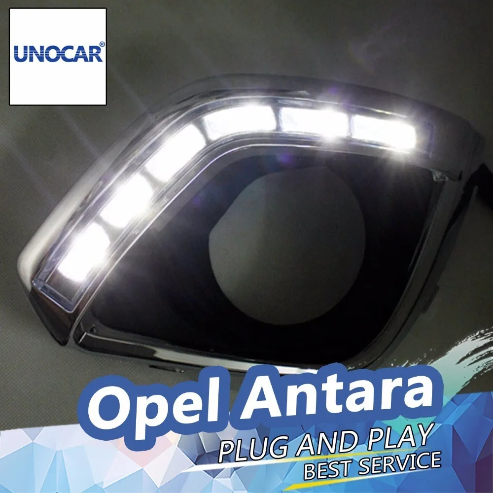 UNOCAR светодиодный DRL День Света для Opel Antara 2010 2014 дневного света Водонепроницаемый