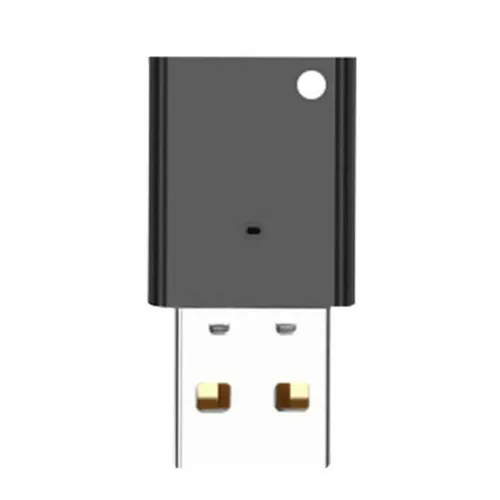 Черный USB Bluetooth адаптер ключ с разъемом подачи внешнего сигнала Aux Bluetooth 4,0 4,2 5,0 музыкальный приемник с динамиком для автомобильного радиоприемника усилитель мультимедиа - Цвет: Черный