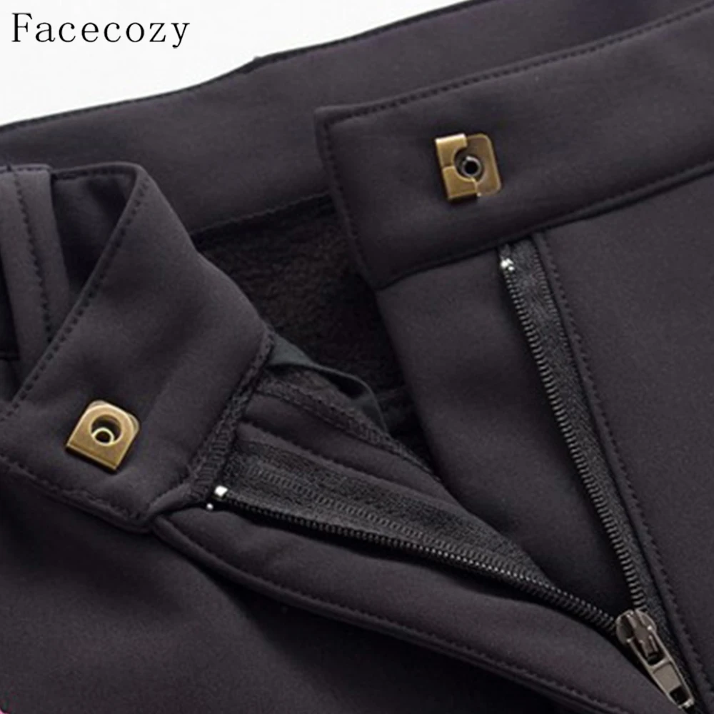 Facecozy мужские уличные Лоскутные флисовые брюки зима и осень ветрозащитные
