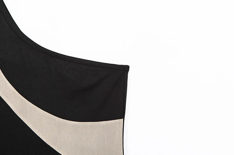 BKLD Summer Women Bodysuit Sleeveless Mesh Patchwork Body Mujer High Waist Party Bodysuits Bodycon Women Rompers Jumpsuit