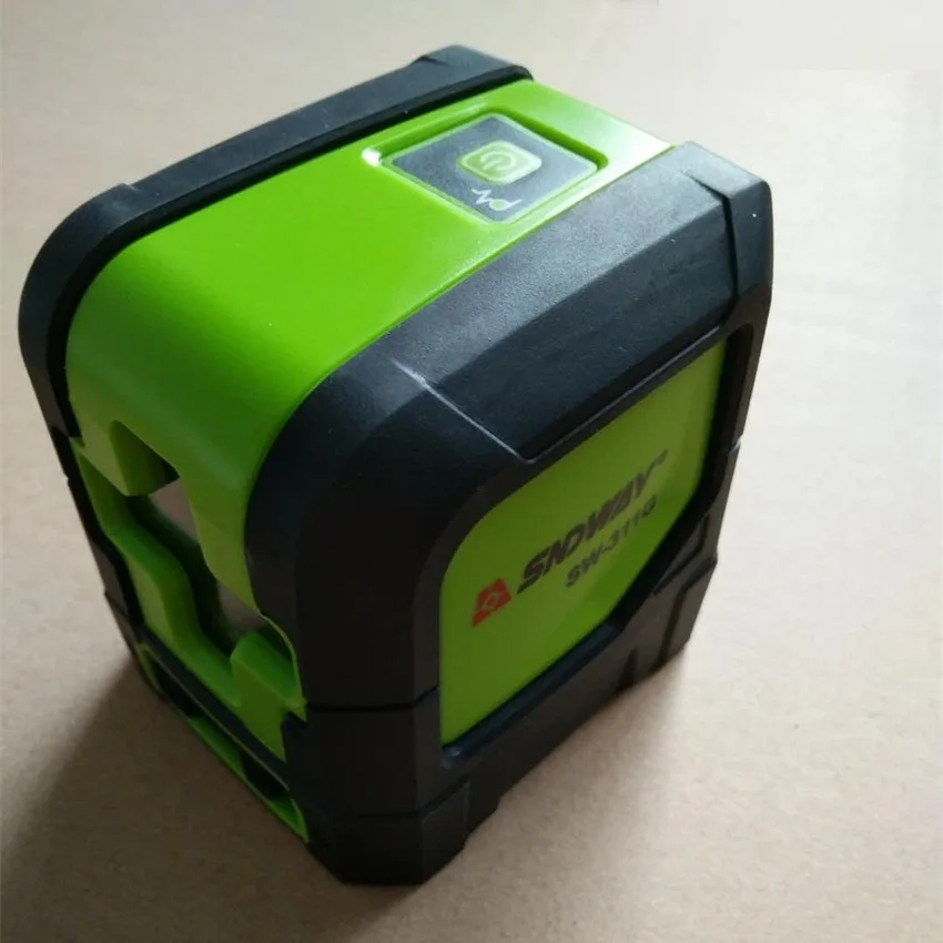 SW-311G/R лазерный уровень зеленый/красный луч 2 линии самонивелирующийся нивелир