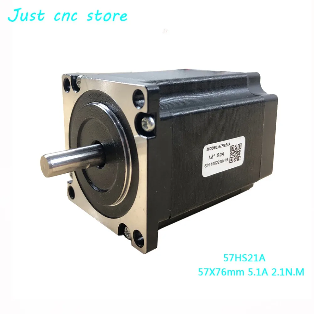 

Leadshine nema 23 Stepper Motor 57HS21A 8mm Shaft 5A 2.1 N.M 76mm CNC machine engraving machine