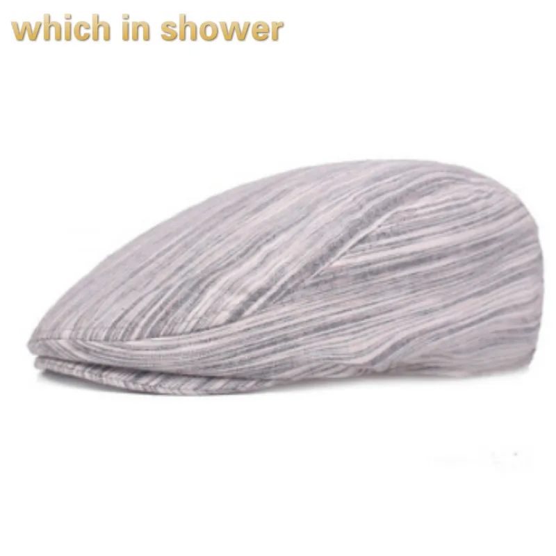 Который в душ Хлопок Британский стиль ретро берет мужская повседневная кепка