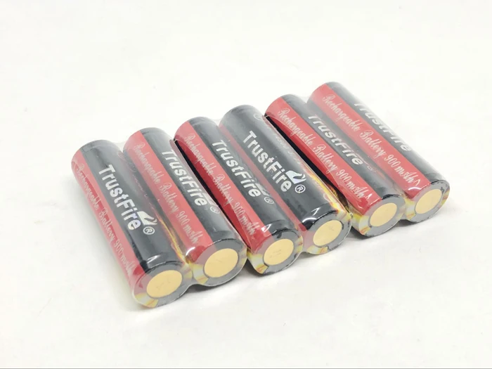 2 шт./лот TrustFire 14500 AA 900 мАч 3 7 В защищенные литиевые аккумуляторы с печатной платой