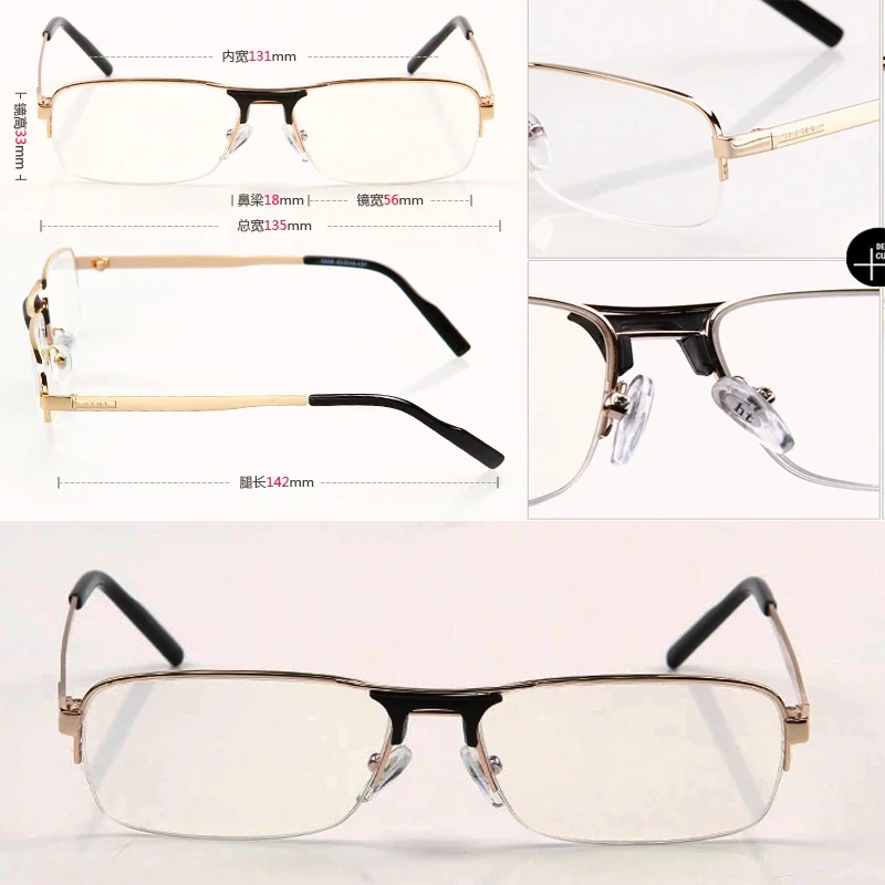 

New Designer CRYSTAL Titanium Alloy high quality aviation style Richman oculos reading glasses +1 +1.50 +2.0 +3.0 +3.5 +4