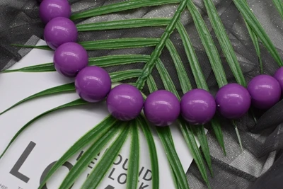 purple Обновленный цвет, супер шикарные женские полимерные цветные бусы, сумочка на ремне для девушек, мода, большой размер 25 мм, жемчужный браслет, сумочка, ремень - Цвет: purple