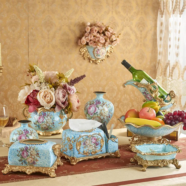 

style living room furnishings decoration vase desktop wine rack Home Furnishing decorative fruit dish wedding gift